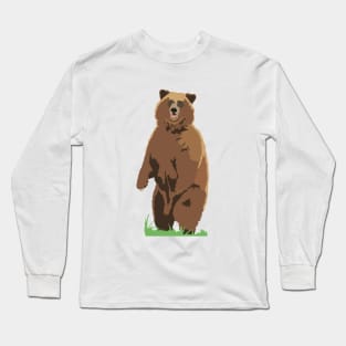 Standing Grizzly Bear Long Sleeve T-Shirt